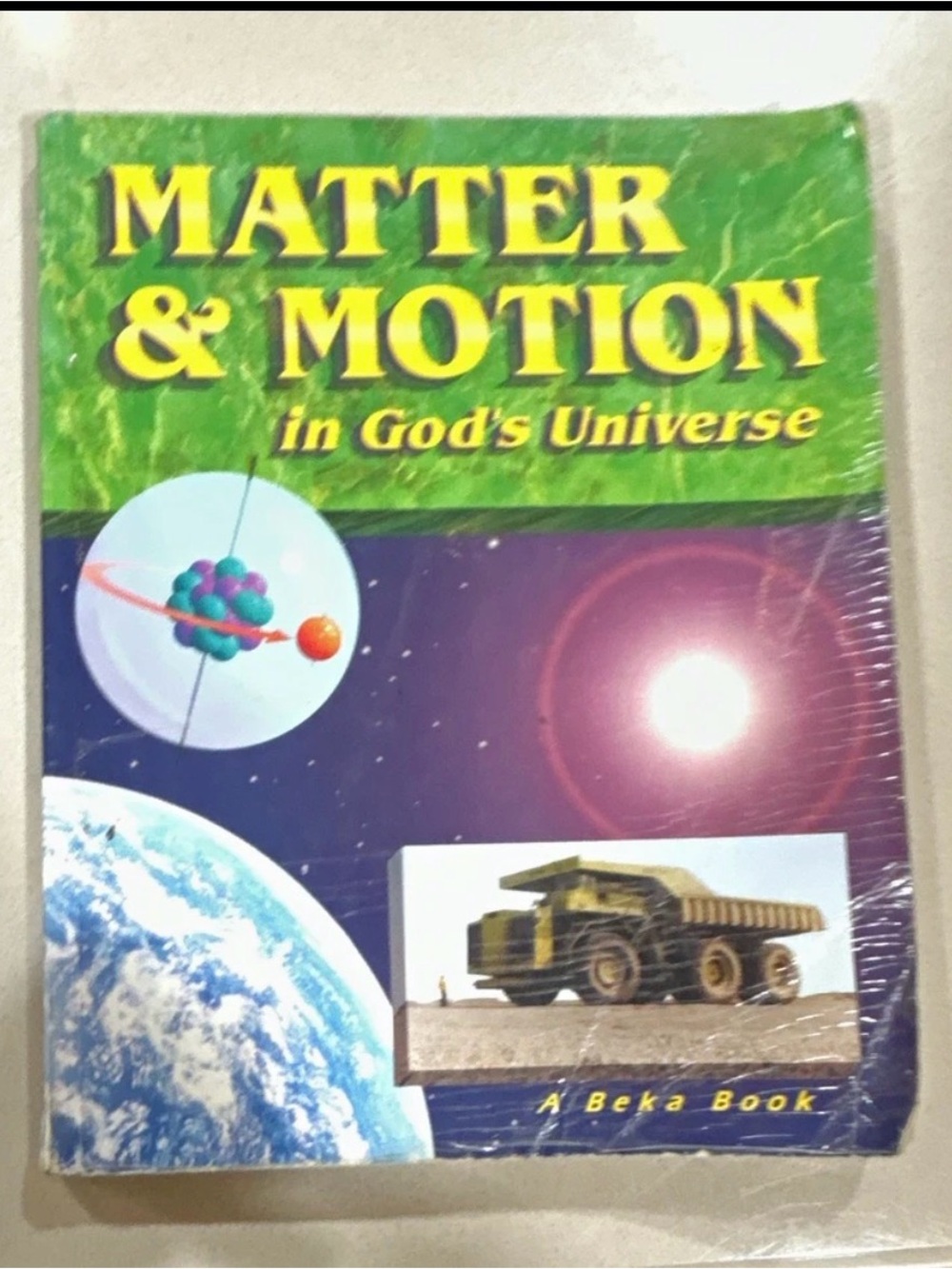 Matter & Motion Textbook - Green and Blue Cover